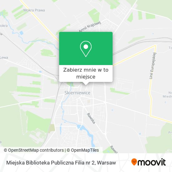 Mapa Miejska Biblioteka Publiczna Filia nr 2