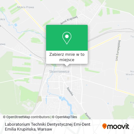 Mapa Laboratorium Techniki Dentystycznej Emi-Dent Emilia Krupińska