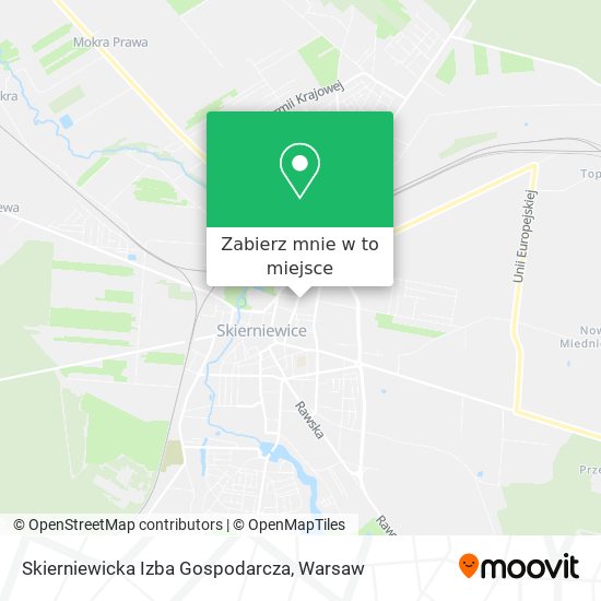 Mapa Skierniewicka Izba Gospodarcza