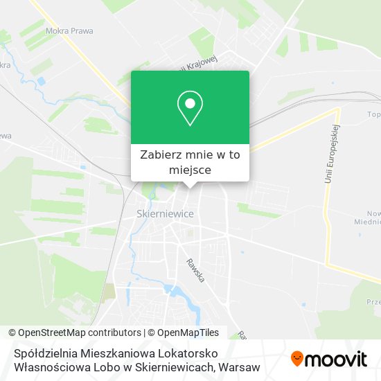 Mapa Spółdzielnia Mieszkaniowa Lokatorsko Własnościowa Lobo w Skierniewicach