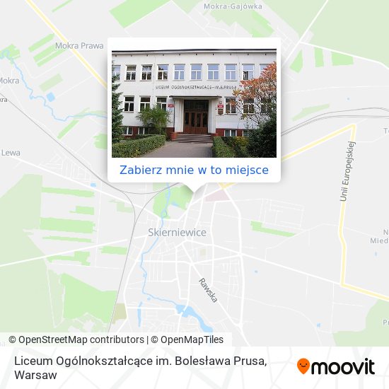 Mapa Liceum Ogólnokształcące im. Bolesława Prusa