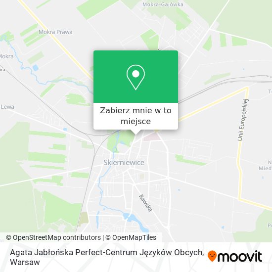 Mapa Agata Jabłońska Perfect-Centrum Języków Obcych