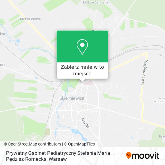 Mapa Prywatny Gabinet Pediatryczny Stefania Maria Pędzisz-Romecka