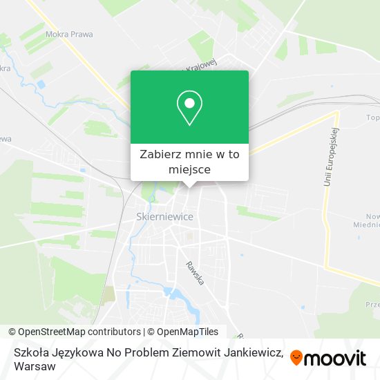 Mapa Szkoła Językowa No Problem Ziemowit Jankiewicz