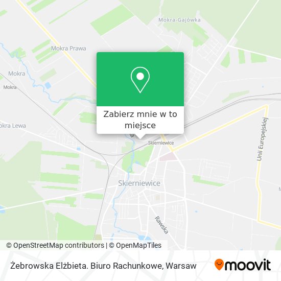 Mapa Żebrowska Elżbieta. Biuro Rachunkowe