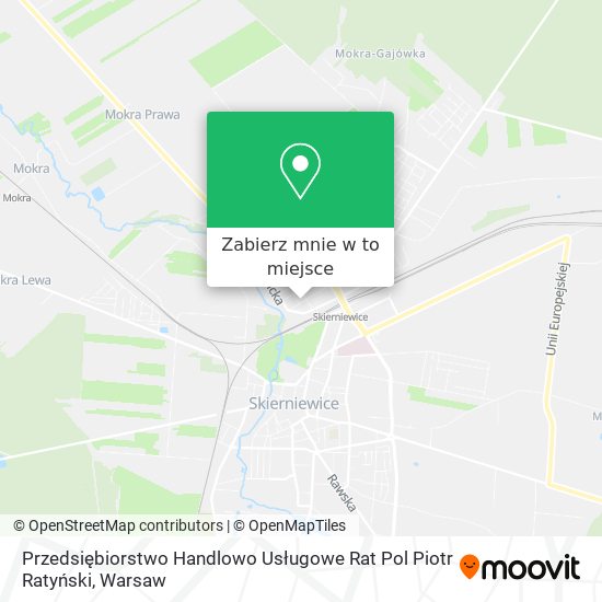 Mapa Przedsiębiorstwo Handlowo Usługowe Rat Pol Piotr Ratyński