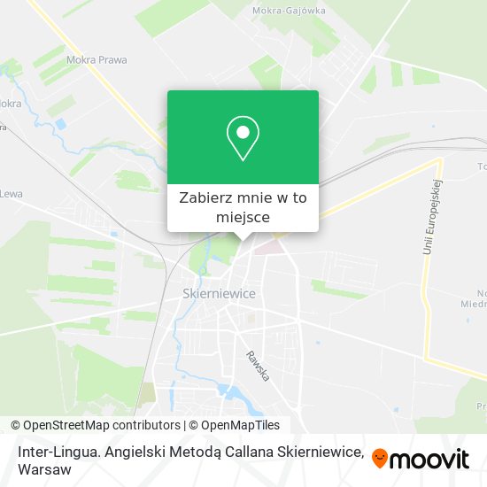 Mapa Inter-Lingua. Angielski Metodą Callana Skierniewice