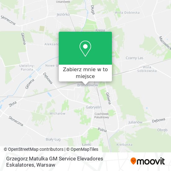 Mapa Grzegorz Matulka GM Service Elevadores Eskalatores