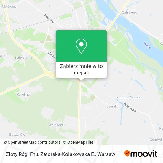 Mapa Złoty Róg. Fhu. Zatorska-Kołakowska E.