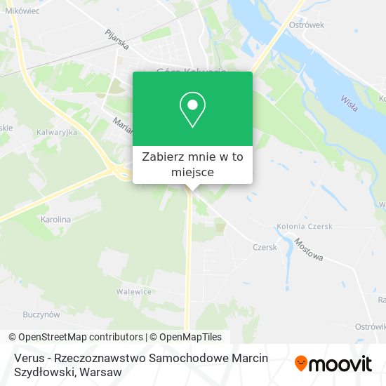 Mapa Verus - Rzeczoznawstwo Samochodowe Marcin Szydłowski