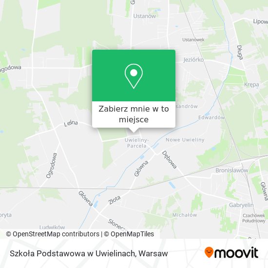 Mapa Szkoła Podstawowa w Uwielinach