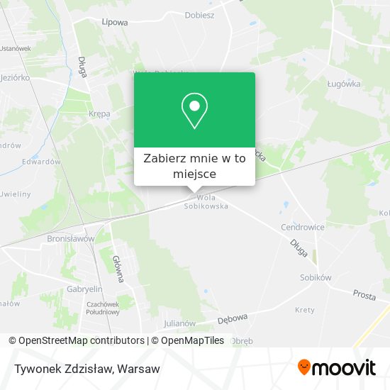 Mapa Tywonek Zdzisław