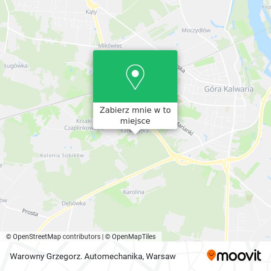 Mapa Warowny Grzegorz. Automechanika