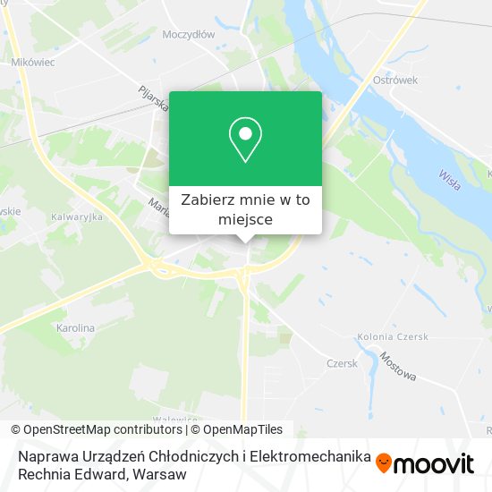 Mapa Naprawa Urządzeń Chłodniczych i Elektromechanika Rechnia Edward