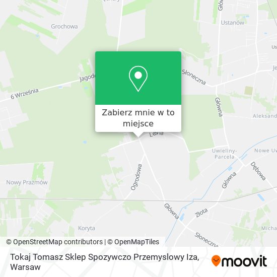 Mapa Tokaj Tomasz Sklep Spozywczo Przemyslowy Iza