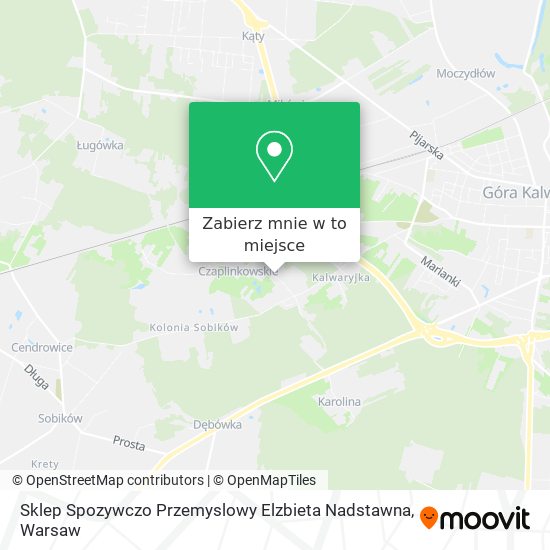 Mapa Sklep Spozywczo Przemyslowy Elzbieta Nadstawna