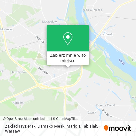 Mapa Zakład Fryzjerski Damsko Męski Mariola Fabisiak