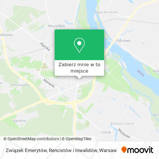 Mapa Związek Emerytów, Rencistów i Inwalidów