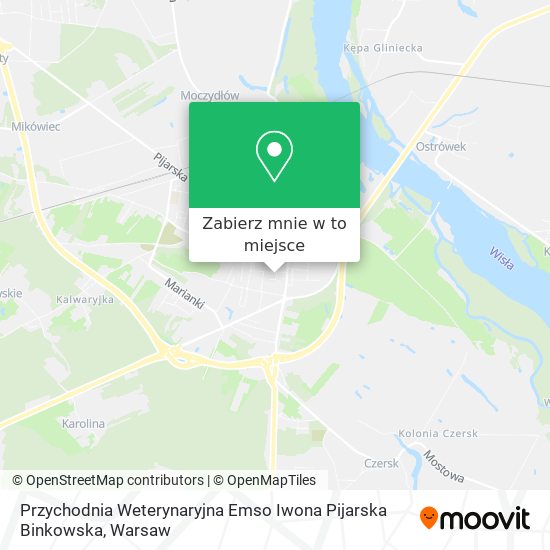 Mapa Przychodnia Weterynaryjna Emso Iwona Pijarska Binkowska