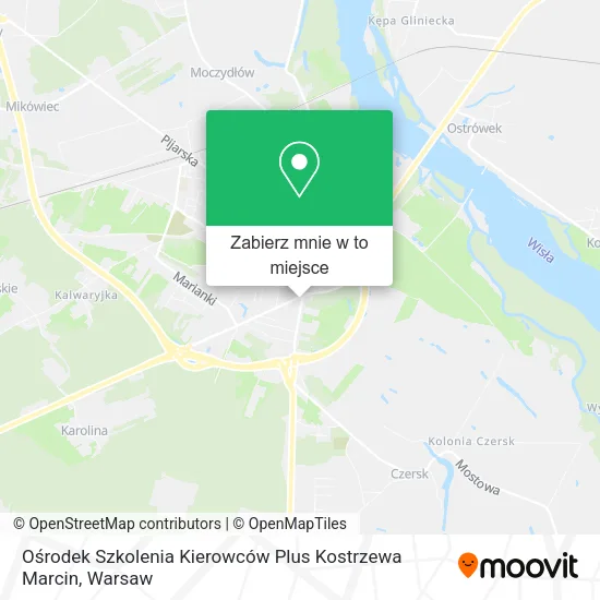 Mapa Ośrodek Szkolenia Kierowców Plus Kostrzewa Marcin