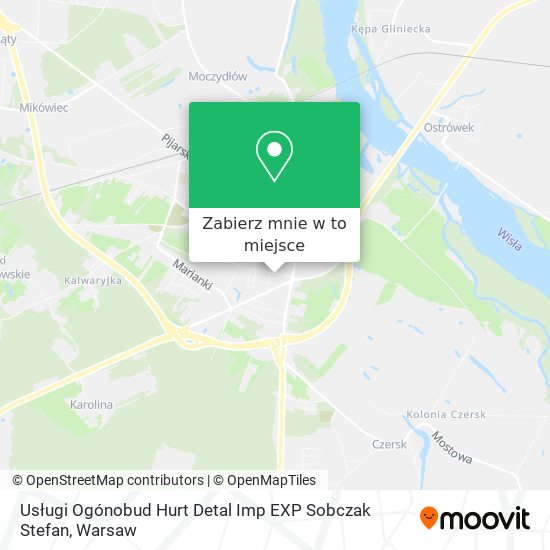 Mapa Usługi Ogónobud Hurt Detal Imp EXP Sobczak Stefan