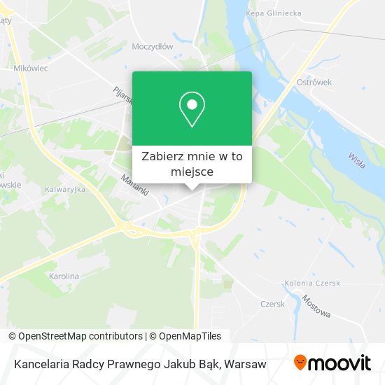 Mapa Kancelaria Radcy Prawnego Jakub Bąk