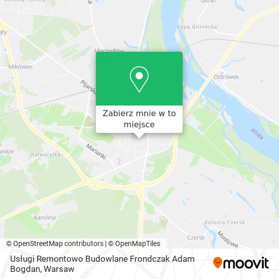 Mapa Usługi Remontowo Budowlane Frondczak Adam Bogdan