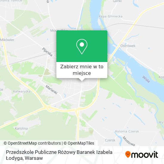 Mapa Przedszkole Publiczne Różowy Baranek Izabela Łodyga