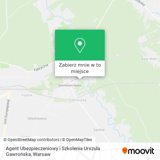 Mapa Agent Ubezpieczeniowy i Szkolenia Urszula Gawrońska