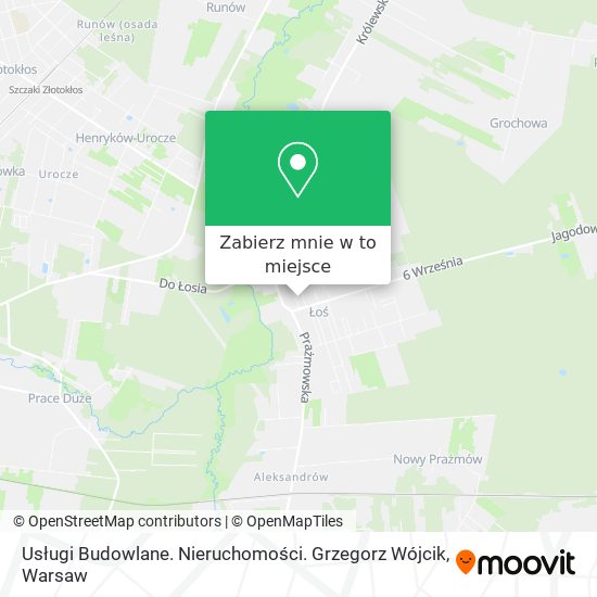 Mapa Usługi Budowlane. Nieruchomości. Grzegorz Wójcik