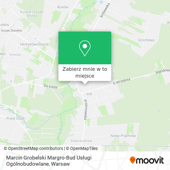 Mapa Marcin Grobelski Margro-Bud Usługi Ogólnobudowlane