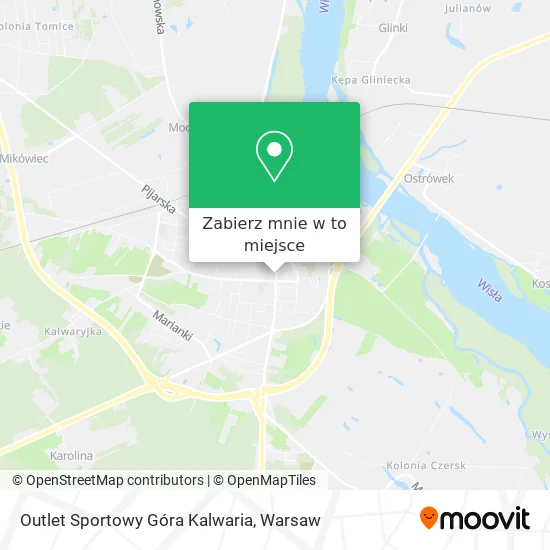 Mapa Outlet Sportowy Góra Kalwaria