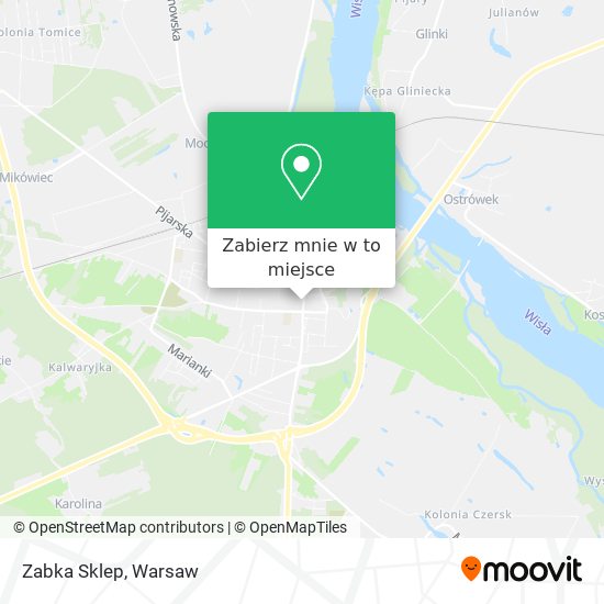 Mapa Zabka Sklep