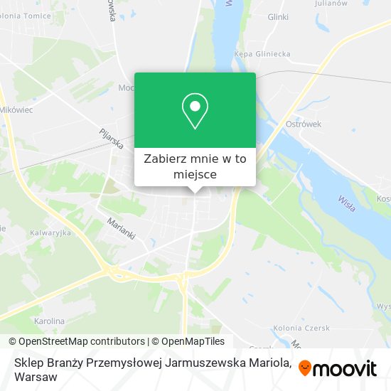 Mapa Sklep Branży Przemysłowej Jarmuszewska Mariola