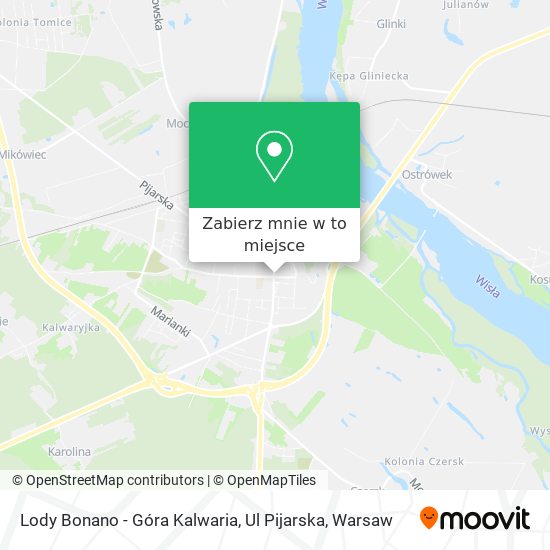 Mapa Lody Bonano - Góra Kalwaria, Ul Pijarska