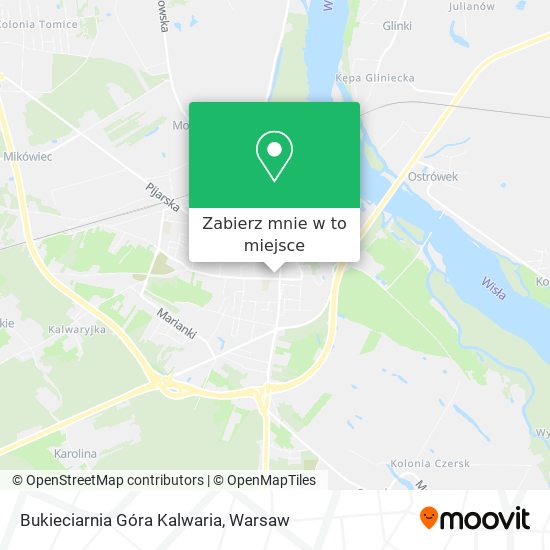 Mapa Bukieciarnia Góra Kalwaria