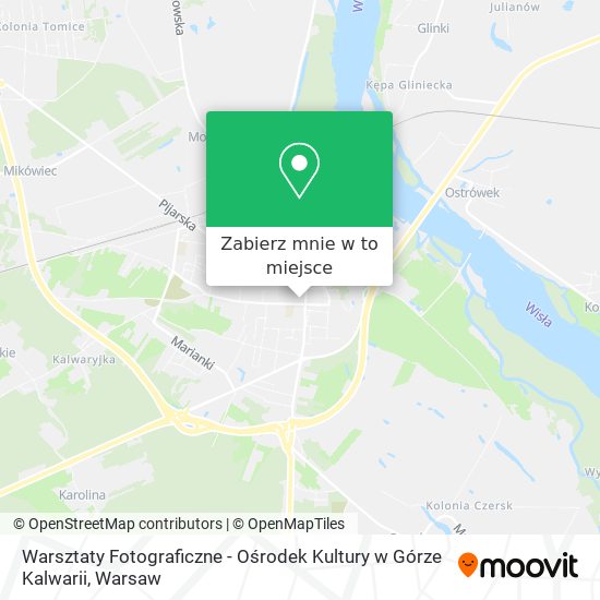 Mapa Warsztaty Fotograficzne - Ośrodek Kultury w Górze Kalwarii