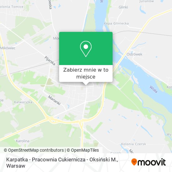 Mapa Karpatka - Pracownia Cukiernicza - Oksiński M.