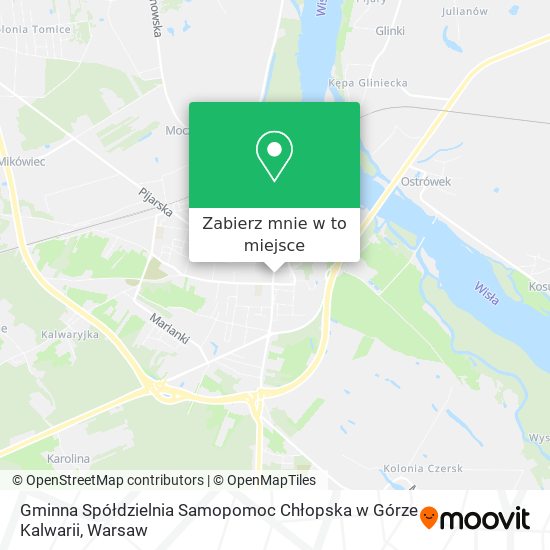 Mapa Gminna Spółdzielnia Samopomoc Chłopska w Górze Kalwarii