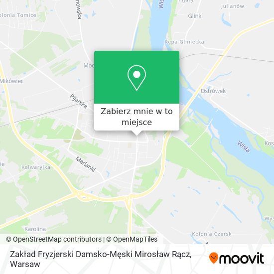 Mapa Zakład Fryzjerski Damsko-Męski Mirosław Rącz