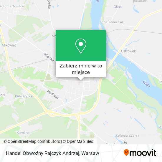 Mapa Handel Obwoźny Rajczyk Andrzej