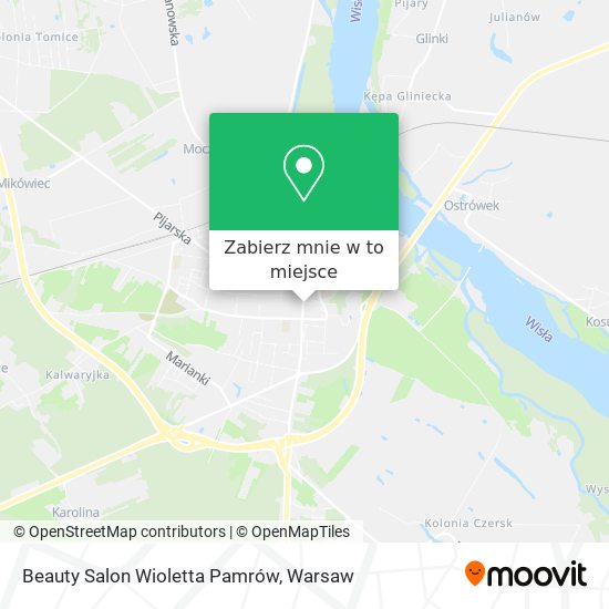 Mapa Beauty Salon Wioletta Pamrów