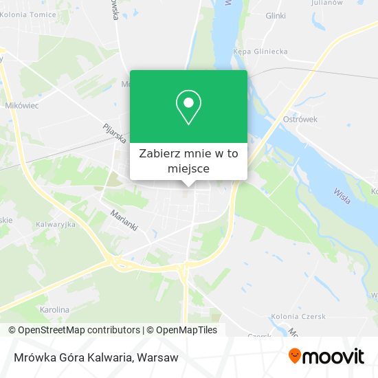 Mapa Mrówka Góra Kalwaria