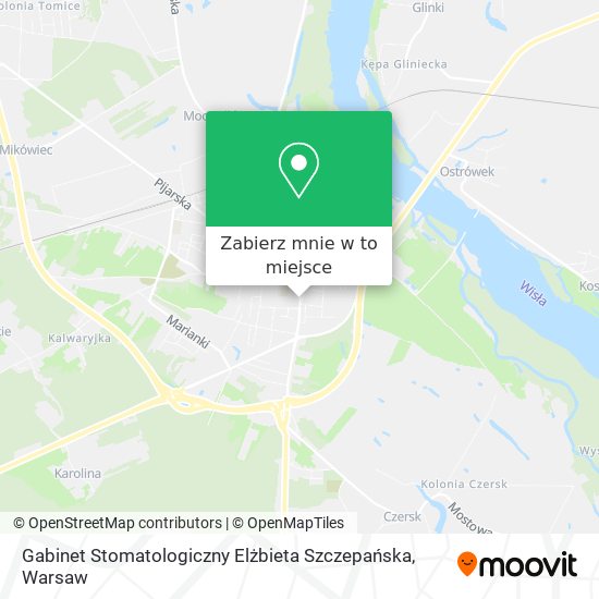 Mapa Gabinet Stomatologiczny Elżbieta Szczepańska