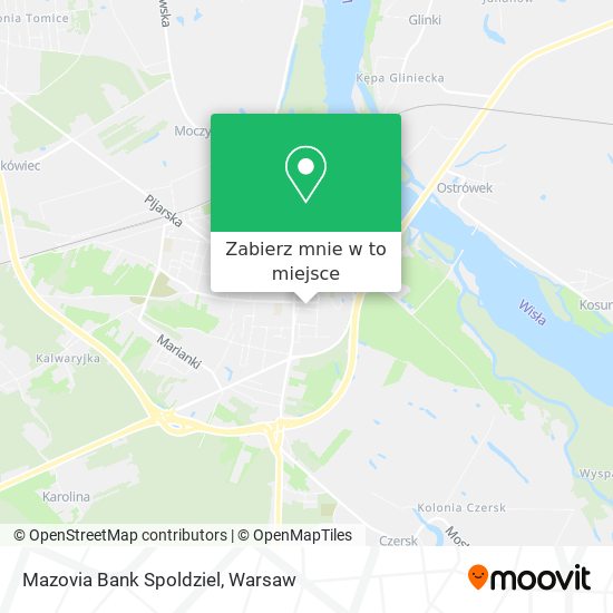 Mapa Mazovia Bank Spoldziel