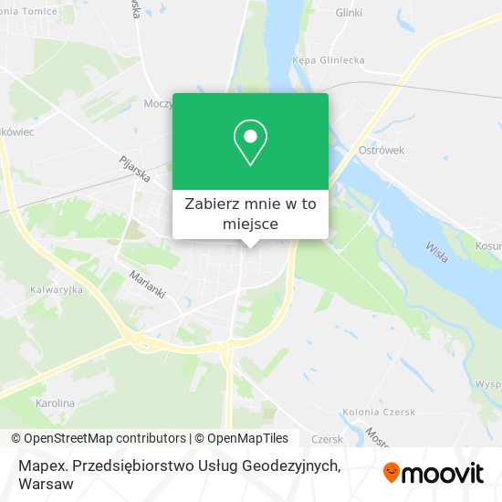 Mapa Mapex. Przedsiębiorstwo Usług Geodezyjnych