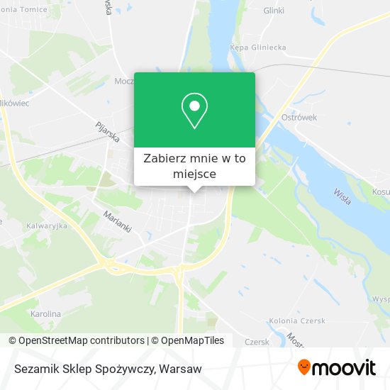 Mapa Sezamik Sklep Spożywczy