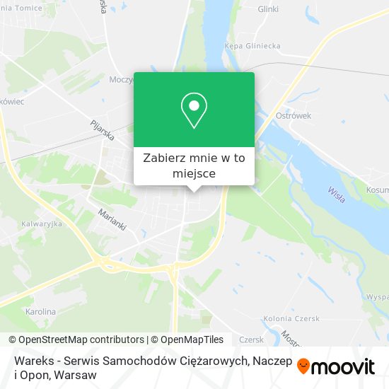 Mapa Wareks - Serwis Samochodów Ciężarowych, Naczep i Opon