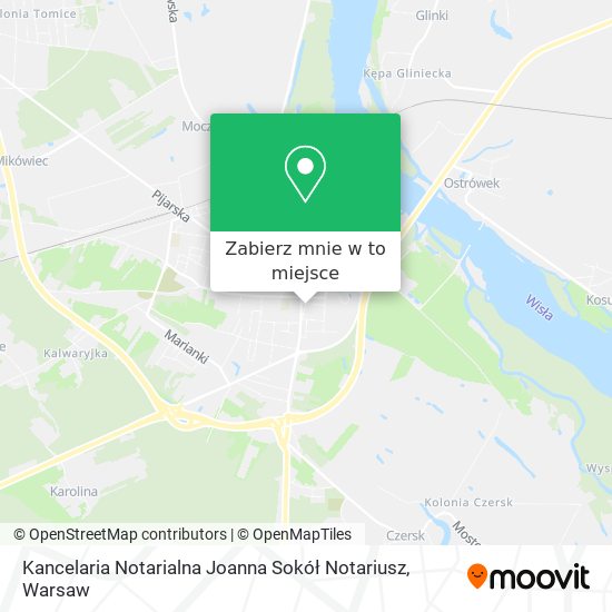 Mapa Kancelaria Notarialna Joanna Sokół Notariusz