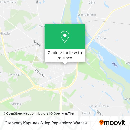 Mapa Czerwony Kapturek Sklep Papierniczy